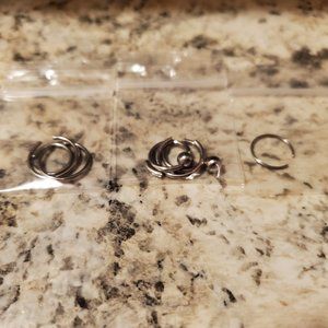 Misc Body Piercing Hoops Lot